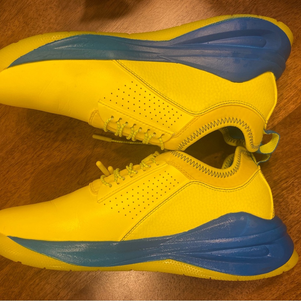 Clove Womens Classic Nursing Shoes Limited Edition Neon Yellow/blue Sz 8.5 - Picture 4 of 6